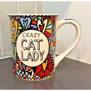 CRAZY CAT LADY She Drinks Coffee and Cat Hair LORRIE VEASEY Our Name is Mud Mug